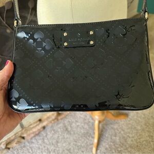Kate Spade Emerald Avenue Black patent leather Crossbody Bag